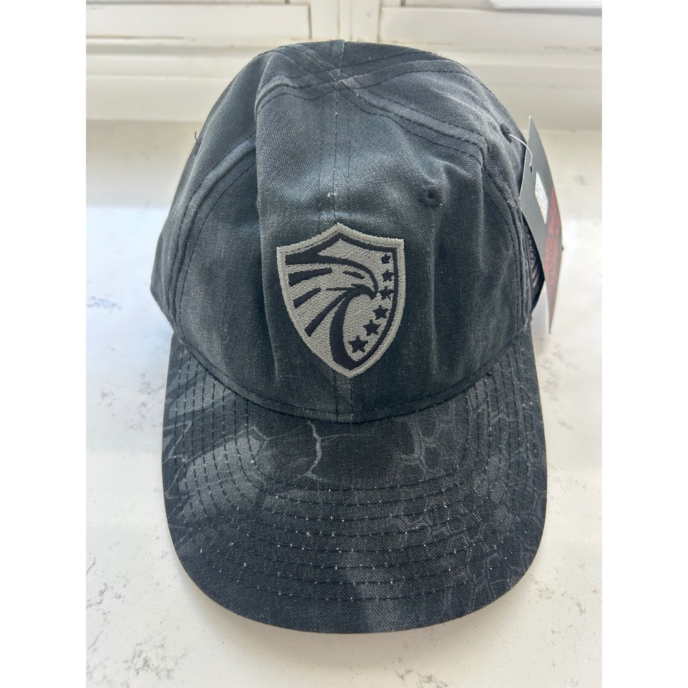 Kryptek Typhon Camo Hat Mens Outdoor Cap Tactical Eagle Shield American Flag NWT